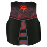 Chaleco salvavidas Full Throttle para hombre, de secado rápido y espalda flexible - S - Negro/Rojo