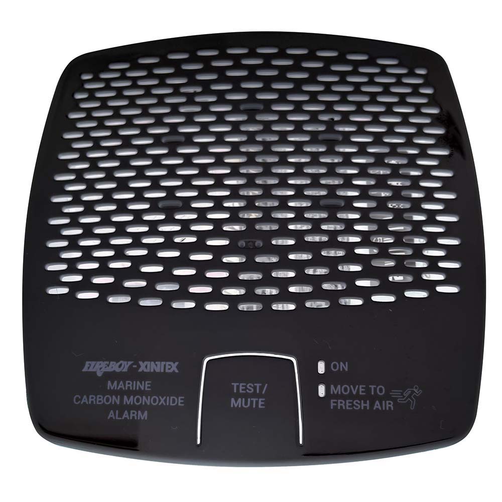 Alarma de CO Fireboy-Xintex 12/24V CC con interconexión - Negro