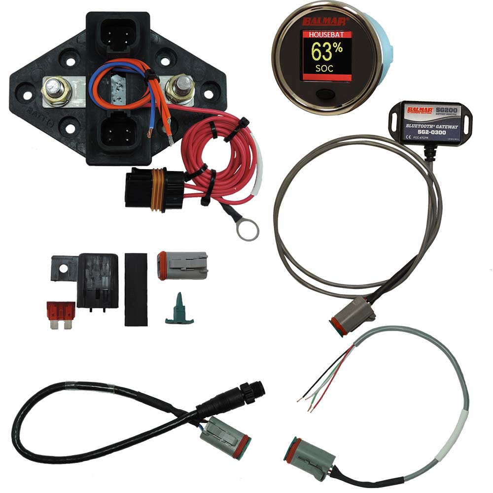 Balmar SG230 Kit Monitor de Batería N2K con Pasarela BT y Pantalla a Color 12-48VCC