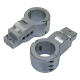 Soportes para rack de tablas PTM Watersports - Abrazadera de tubo de 2.38" - Gris titanio
