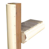 Protector de poste para muelle Dock Edge - Un extremo tapado - 6' - Beige