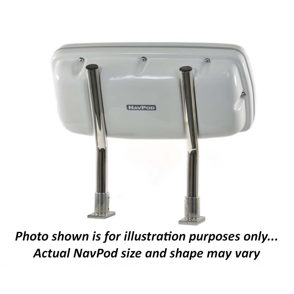 Sistema NavPod SystemPod precortado para Raymarine Axiom 12 y Axiom+ 12 a la derecha y 2 instrumentos adicionales (orificios de 3.6″) a la izquierda para soporte de 9.5″ de ancho