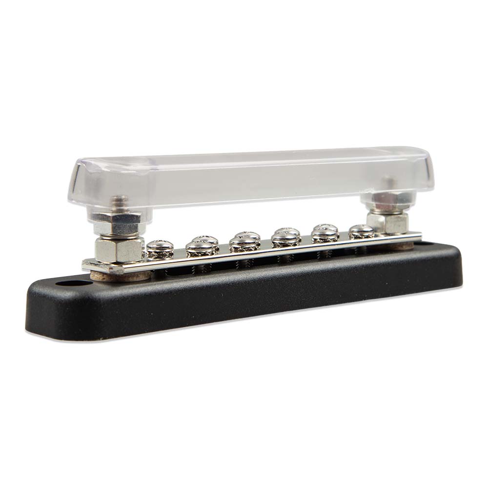 Barra colectora Victron 150A 2P con 10 tornillos y cubierta