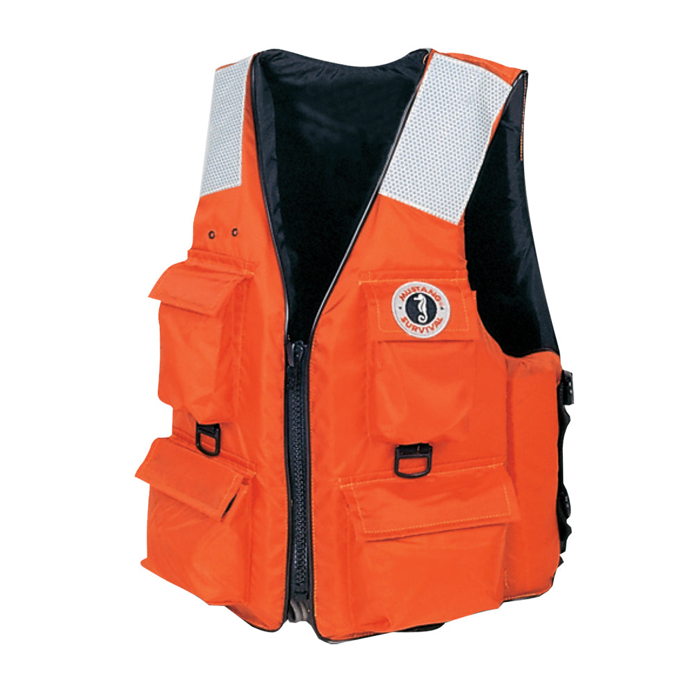 Chaleco salvavidas de 4 bolsillos Mustang - Naranja - XXL