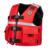 Chaleco Mustang SAR con cinta reflectante SOLAS - Rojo - XXXL