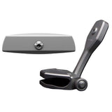 PTM Watersports Mirror/Bracket Kit w/VR-140 Elite Mirror & ZXR-361 (Titanium Grey)