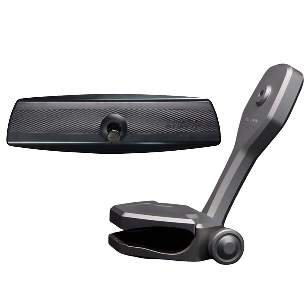 PTM Watersports Mirror/Bracket Kit w/VR-140 PRO Mirror & ZXR-320 (Titanium Grey)
