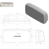 Sistema NavPod SystemPod precortado para Raymarine Axiom 9/Axiom+ 9 a la derecha y 1 instrumento (orificio de 3.6″) a la izquierda para protector de 12″ de ancho