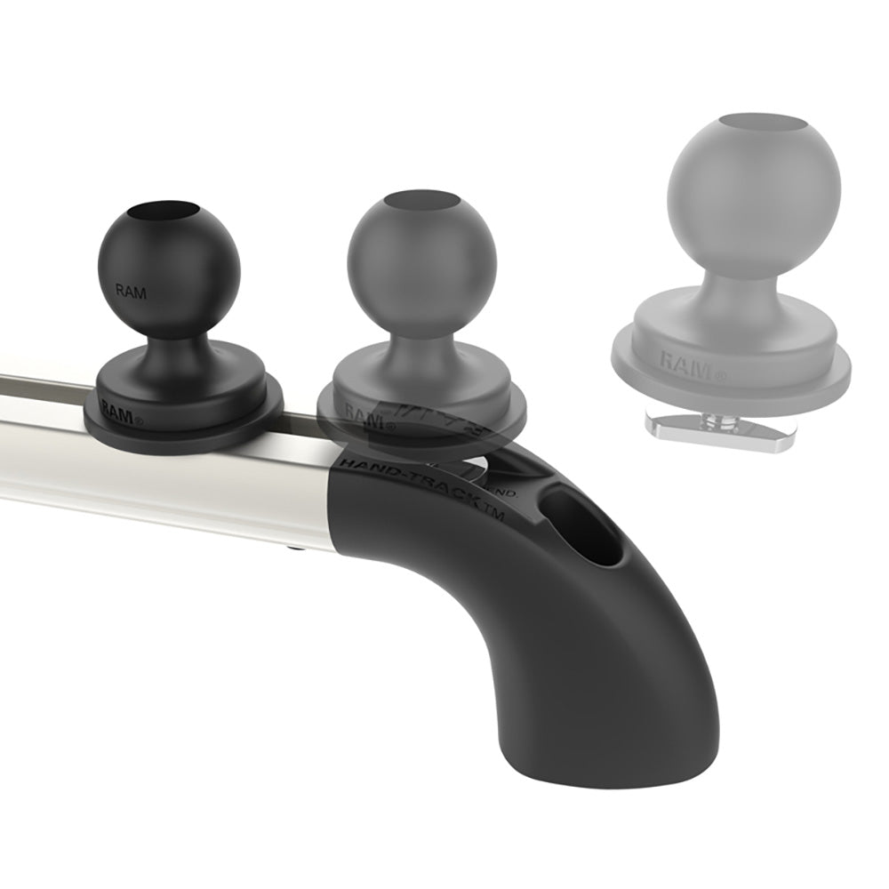 Riel de montaje RAM® Hand-Track™ de 12" con una longitud total de 18"
