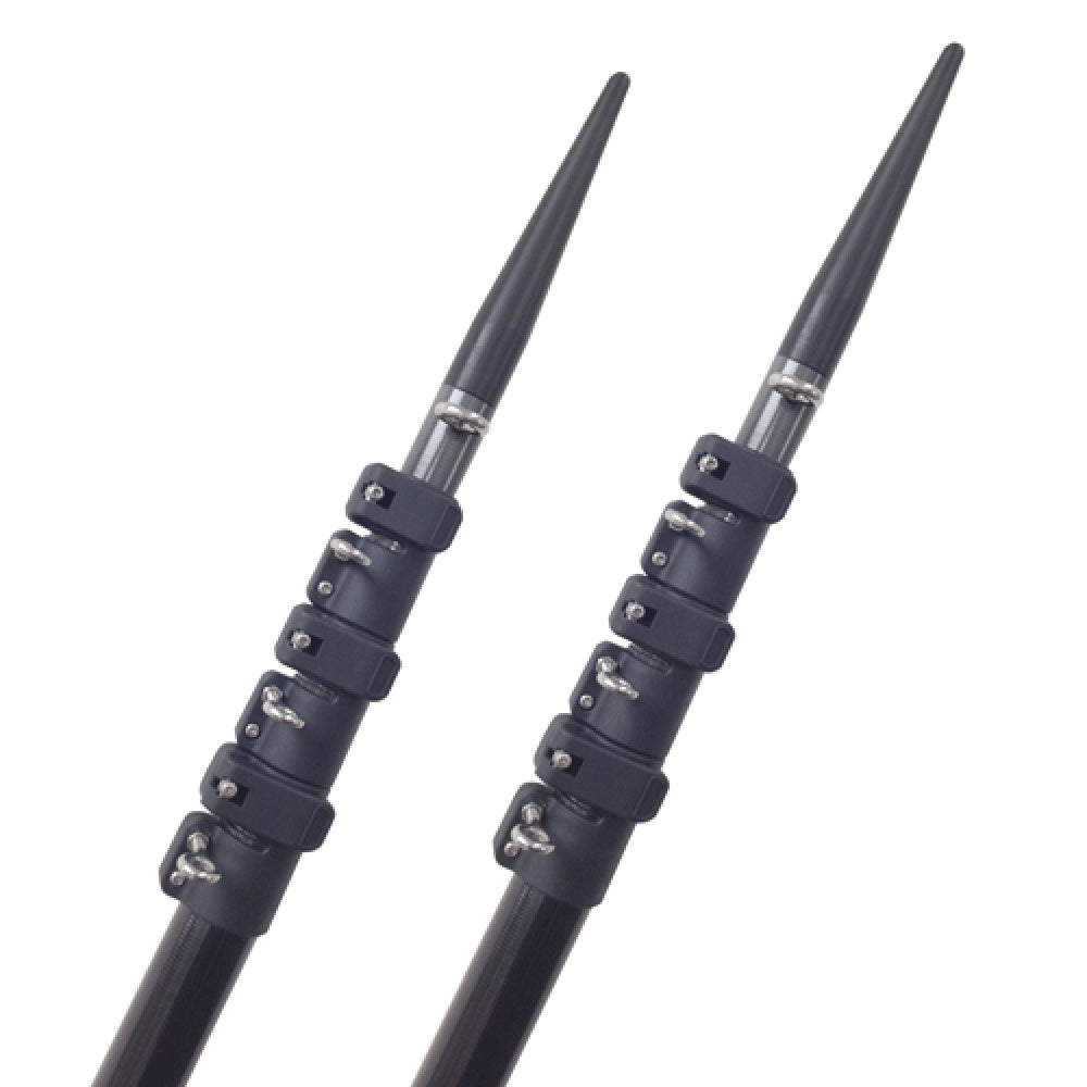 Tangones telescópicos de fibra de carbono de 22' de Lee para montaje Sidewinder
