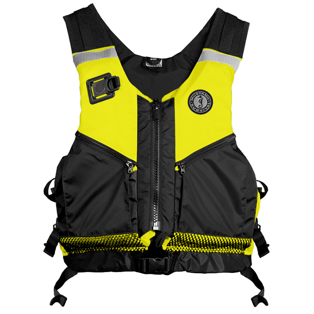 Chaleco de rescate acuático Mustang Operations Support - Amarillo/Verde fluorescente/Negro - Mediano/Grande