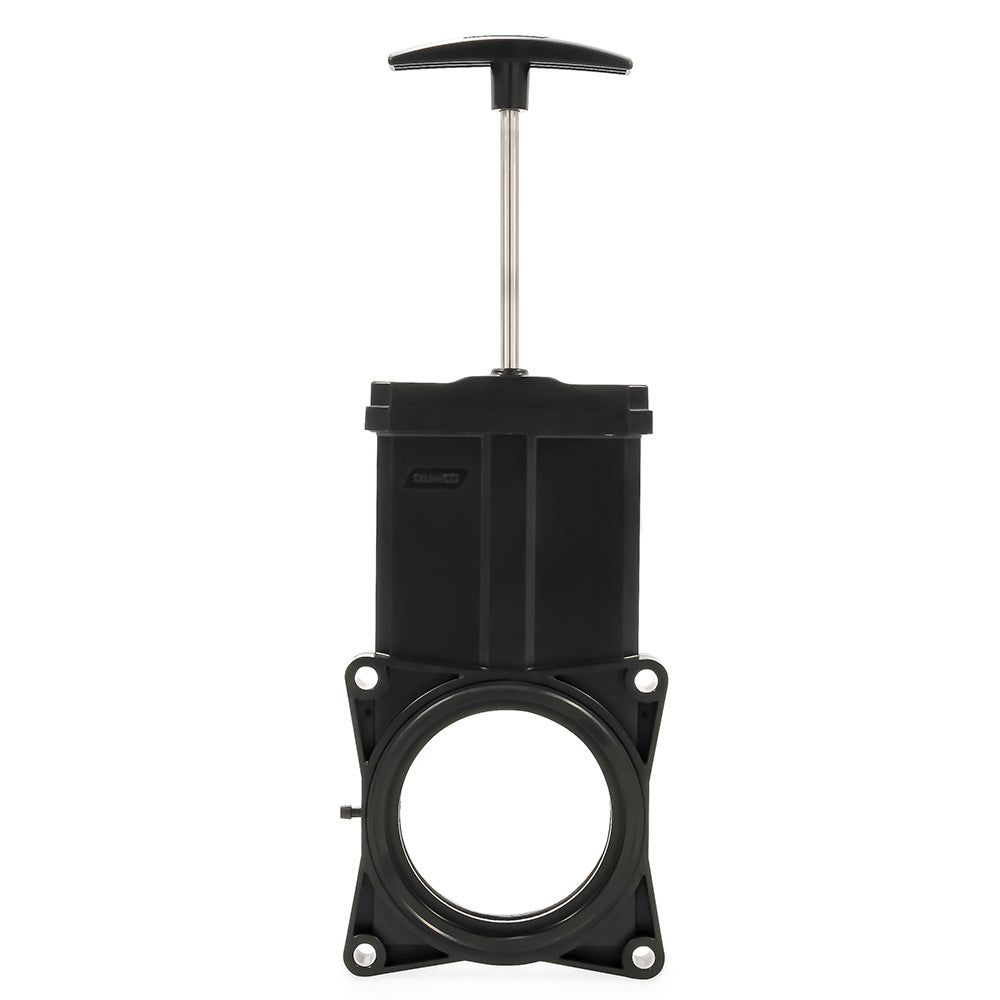 Válvula de desagüe para RV Camco de 3" con manija de plástico