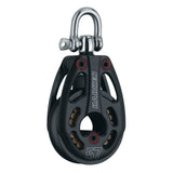 Bloque Harken de 57 mm de aluminio Low Load Black Magic con giratorio