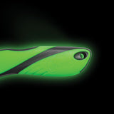 Cuchillo náutico Wichard - Hoja dentada - Grillete/Punzón - Fluorescente