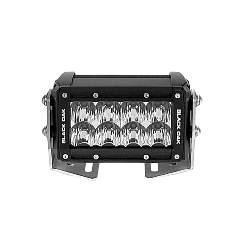 Barra de luz LED Black Oak Pro Series 3.0 de doble fila de 4" - Óptica puntual - Carcasa negra
