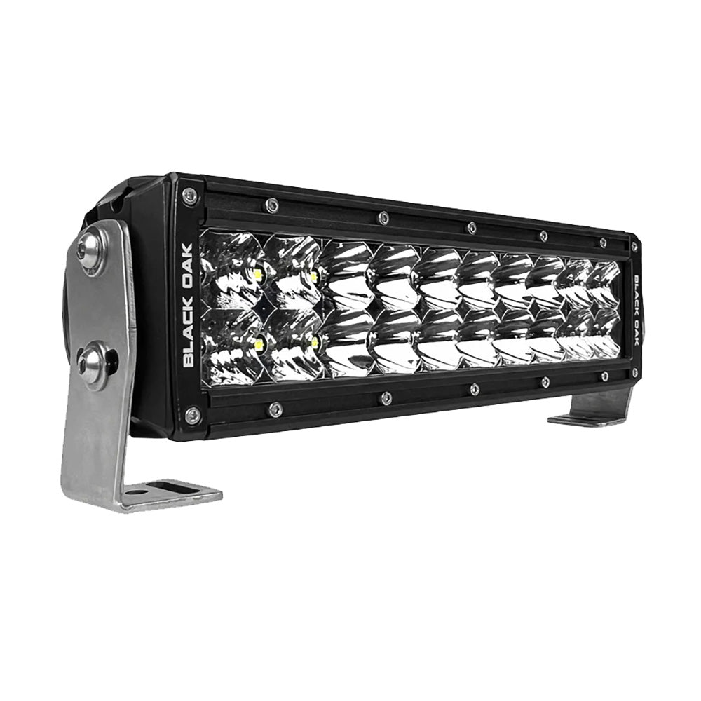 Barra de luces LED de doble fila de 10" Black Oak Pro Series 3.0 - Óptica combo - Carcasa negra