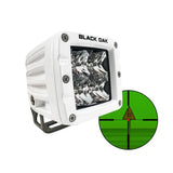 Luz LED marina infrarroja de 2" y 850nm, serie Black Oak Pro 3.0 - Óptica de inundación - Carcasa blanca