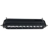 Barra de luces LED Black Oak de 10" de una sola fila - Óptica combinada - Carcasa negra - Pro Series 3.0