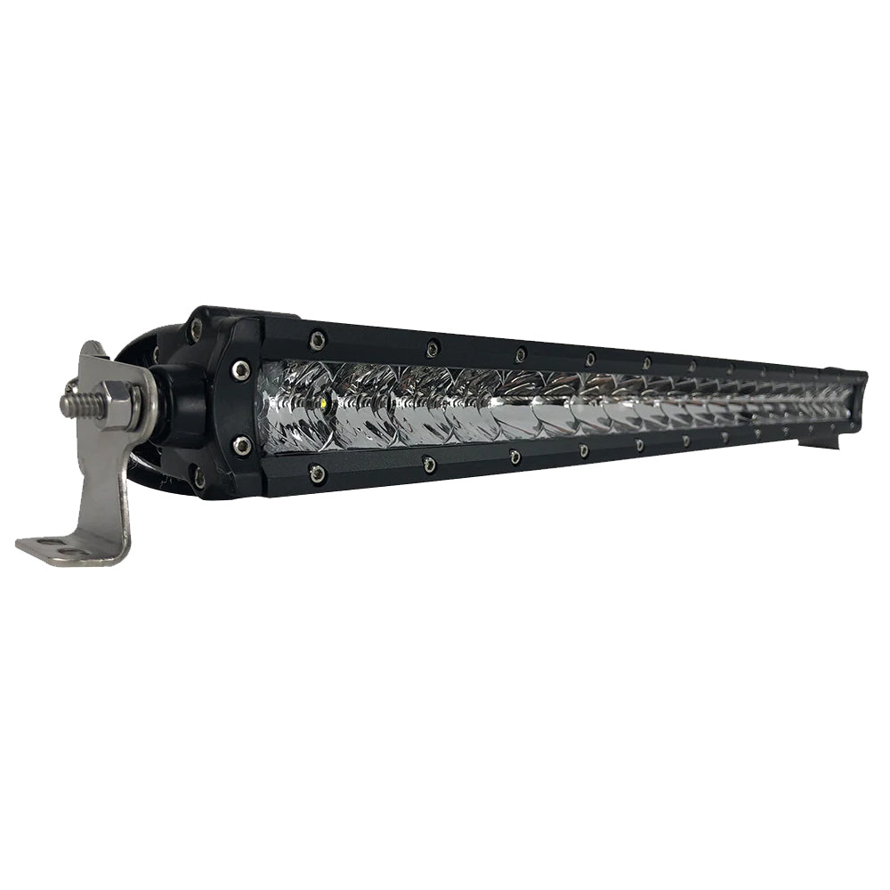 Barra de luces LED de una fila de 20" Black Oak - Óptica combinada - Carcasa negra - Pro Series 3.0
