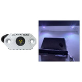 Luz de acento tipo roca Black Oak - LEDs blancos - Carcasa blanca