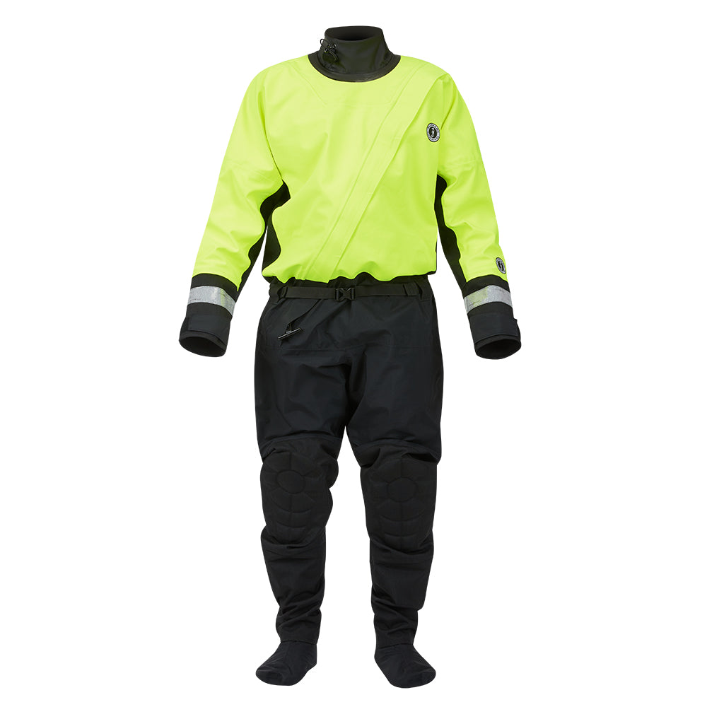 Traje seco de rescate acuático Mustang MSD576 - Amarillo verdoso fluorescente-Negro - XL