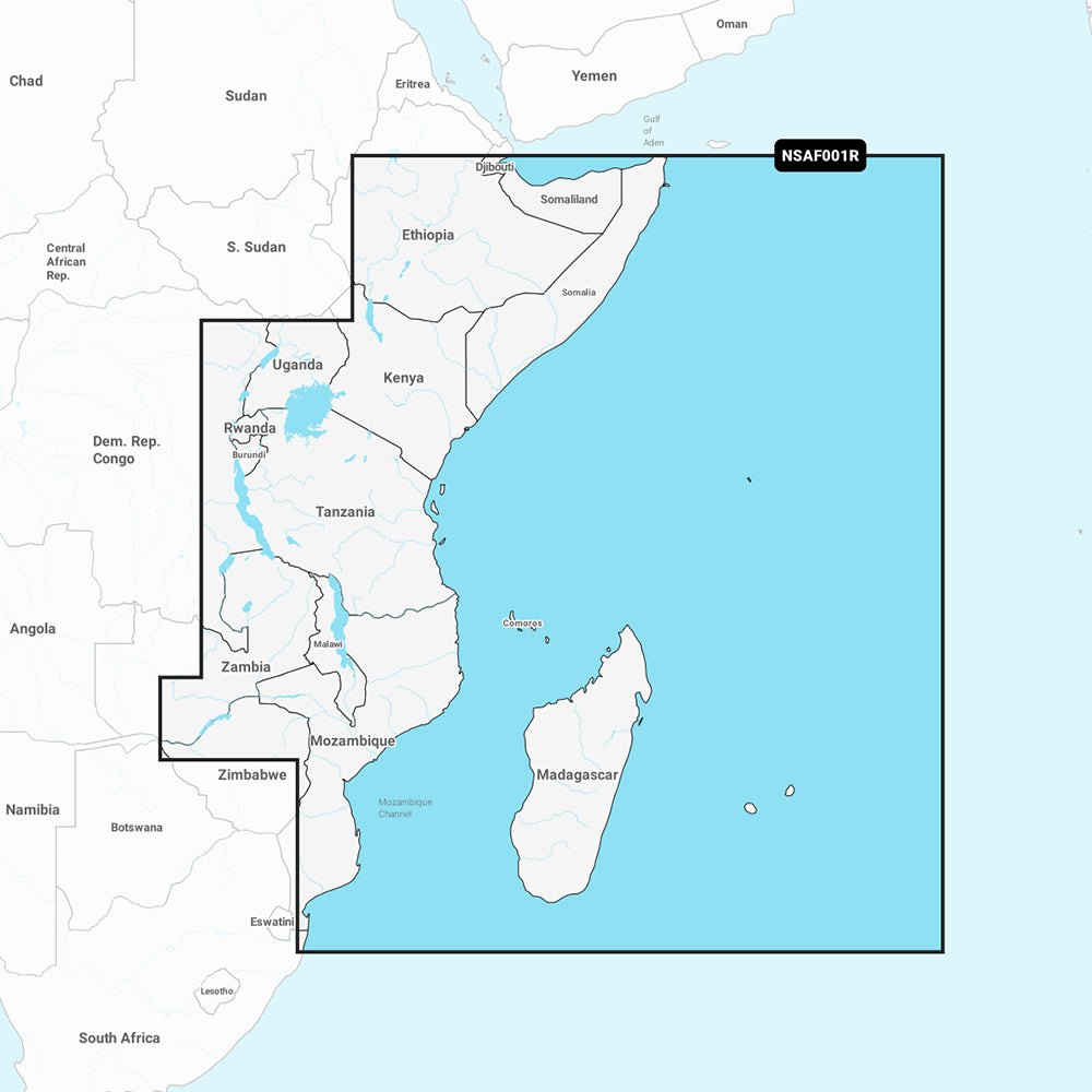 Garmin Navionics+ NSAF001R - África, Este - Carta náutica