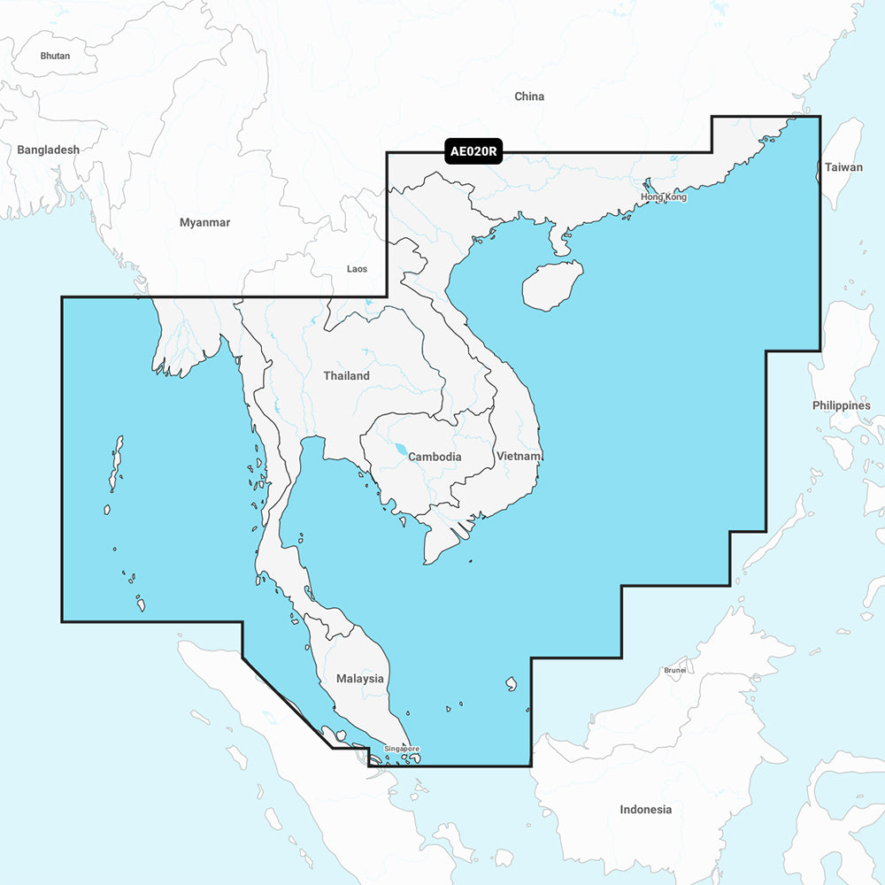 Garmin Navionics Vision+ NVAE020R - Mares del Sur de China y Andamán - Carta náutica
