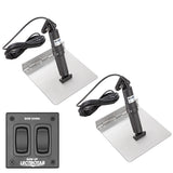 Kit de flaps de acero inoxidable Lectrotab XKA con interruptor basculante - 12 x 12