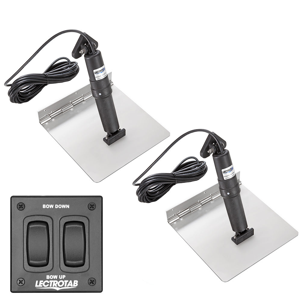 Kit de flaps de acero inoxidable Lectrotab XKA con interruptor basculante - 12 x 18
