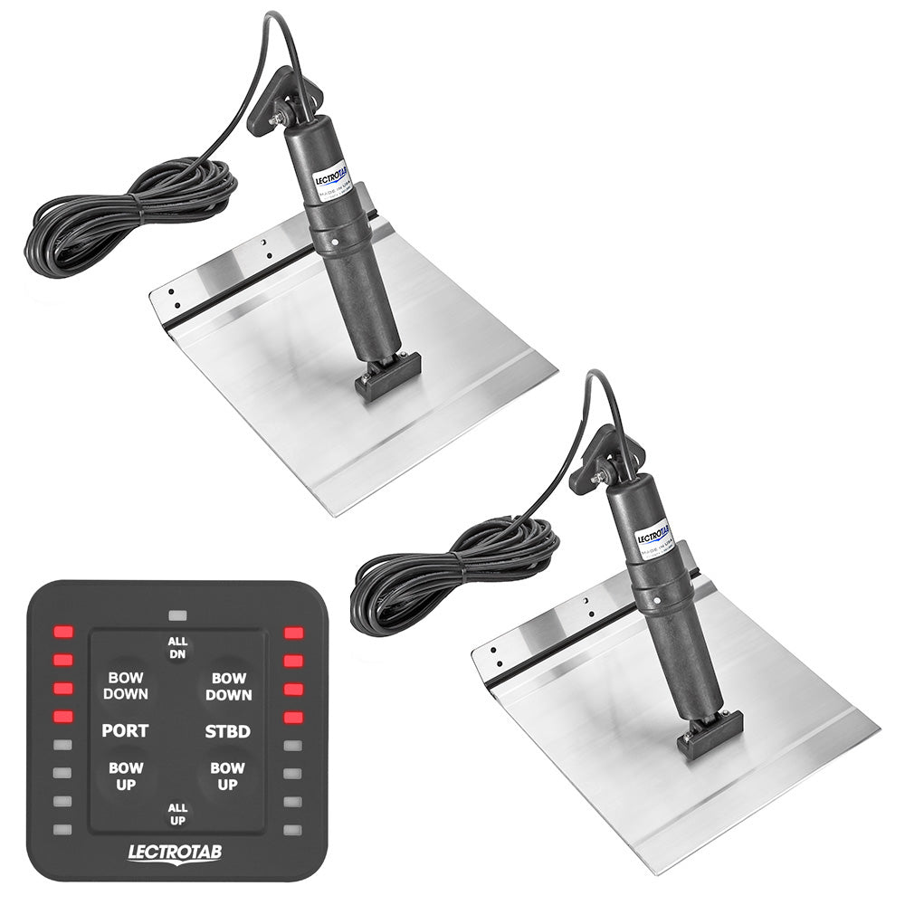 Kit de flaps de aleación de aluminio Lectrotab XKA con control de un solo toque - 9 x 24