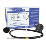 Sistema de dirección rotativa Uflex Fourtech 15' negro con timón, bisel y cable