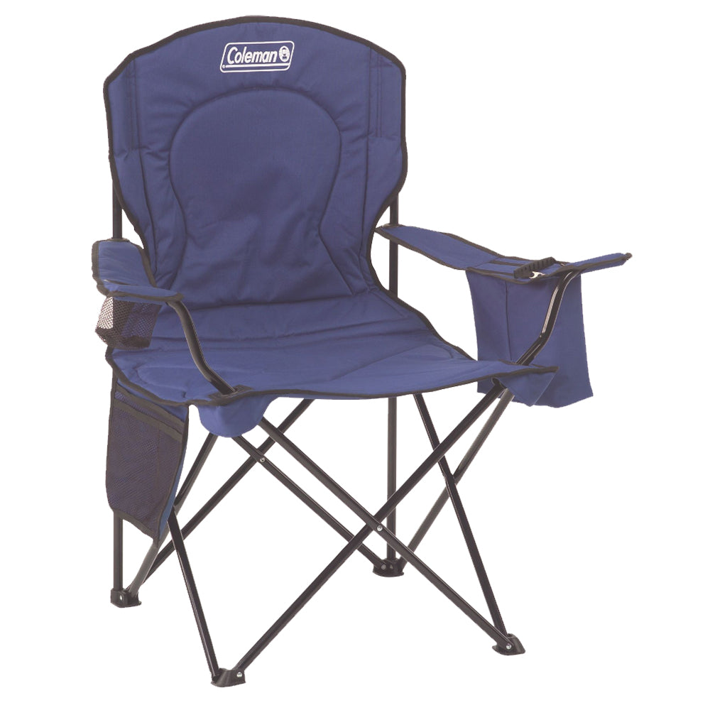 Silla plegable Coleman con enfriador - Azul