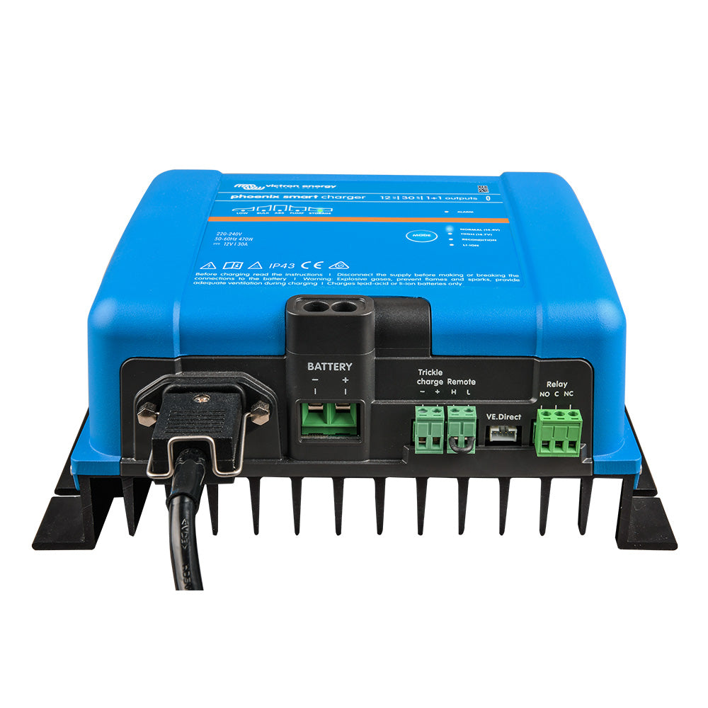 Cargador Victron Phoenix Smart IP43 12/30 (1+1) 120-240VAC Requiere cable de alimentación 5-15P
