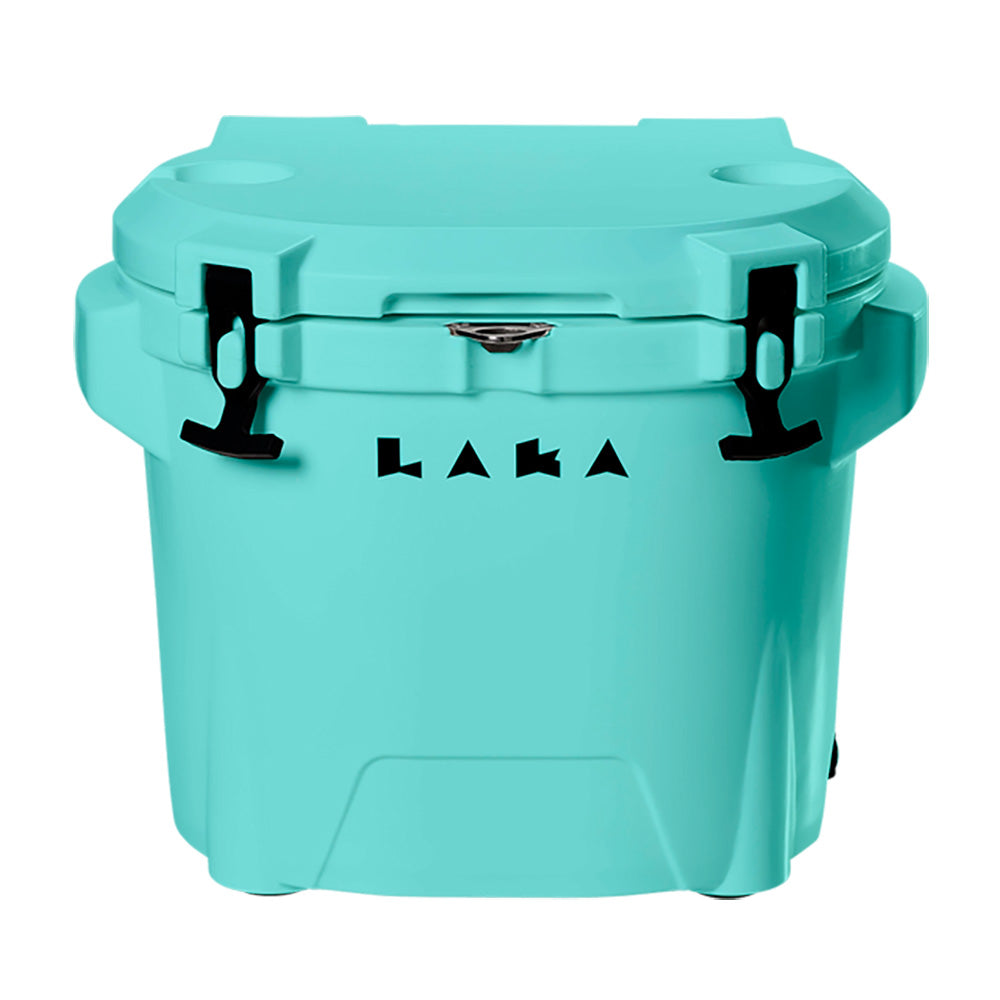 Nevera LAKA de 30 cuartos con mango telescópico y ruedas - Verde espuma de mar