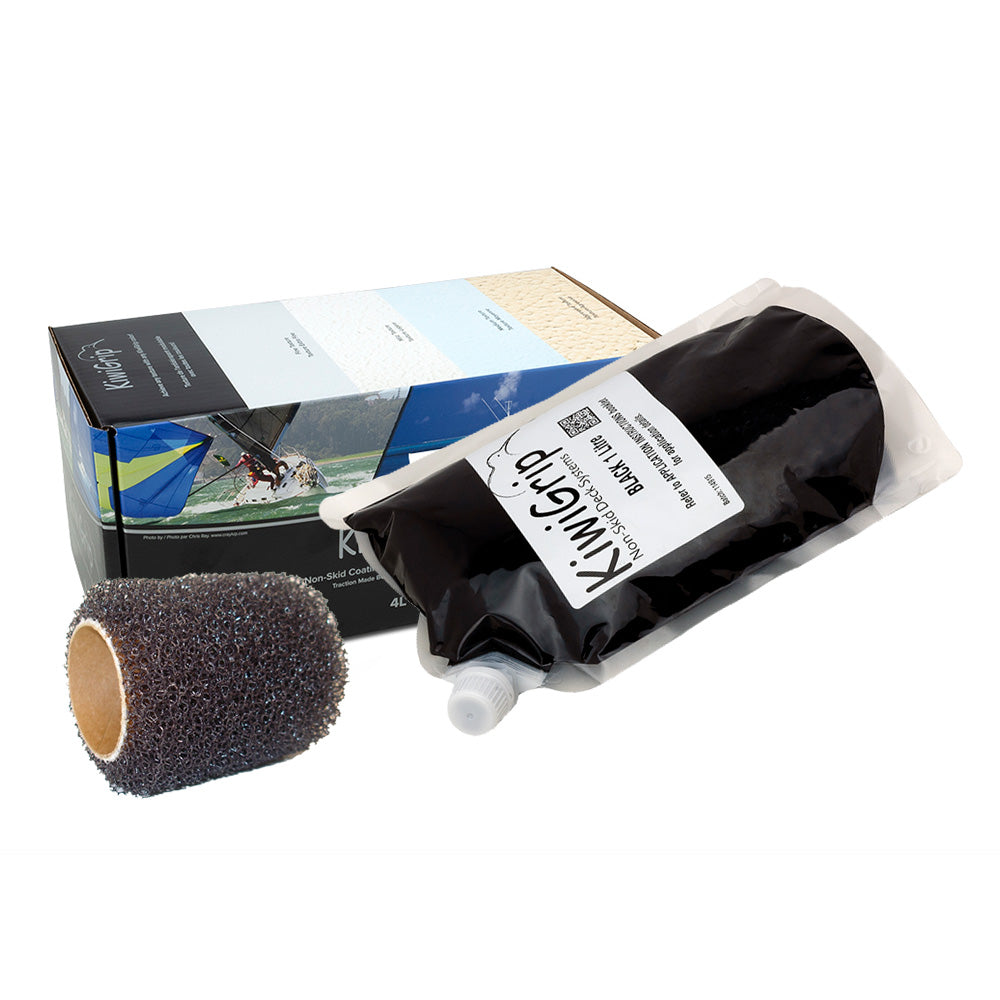 Bolsa de 1 litro de KiwiGrip - Negro con rodillo de 4"