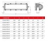 Barra LED RIGID Industries E-Series PRO 30" Combo Spot/Flood - Negro