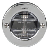 Luz de popa de montaje vertical Perko 12VCC con bisel de acero inoxidable