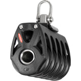 Bloque cuádruple Ronstan Serie 40 Orbit con rodamientos de bolas y grillete giratorio