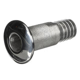 Pasacasco recto estándar de acero inoxidable Attwood con espiga - 1-1/4" de diámetro interior