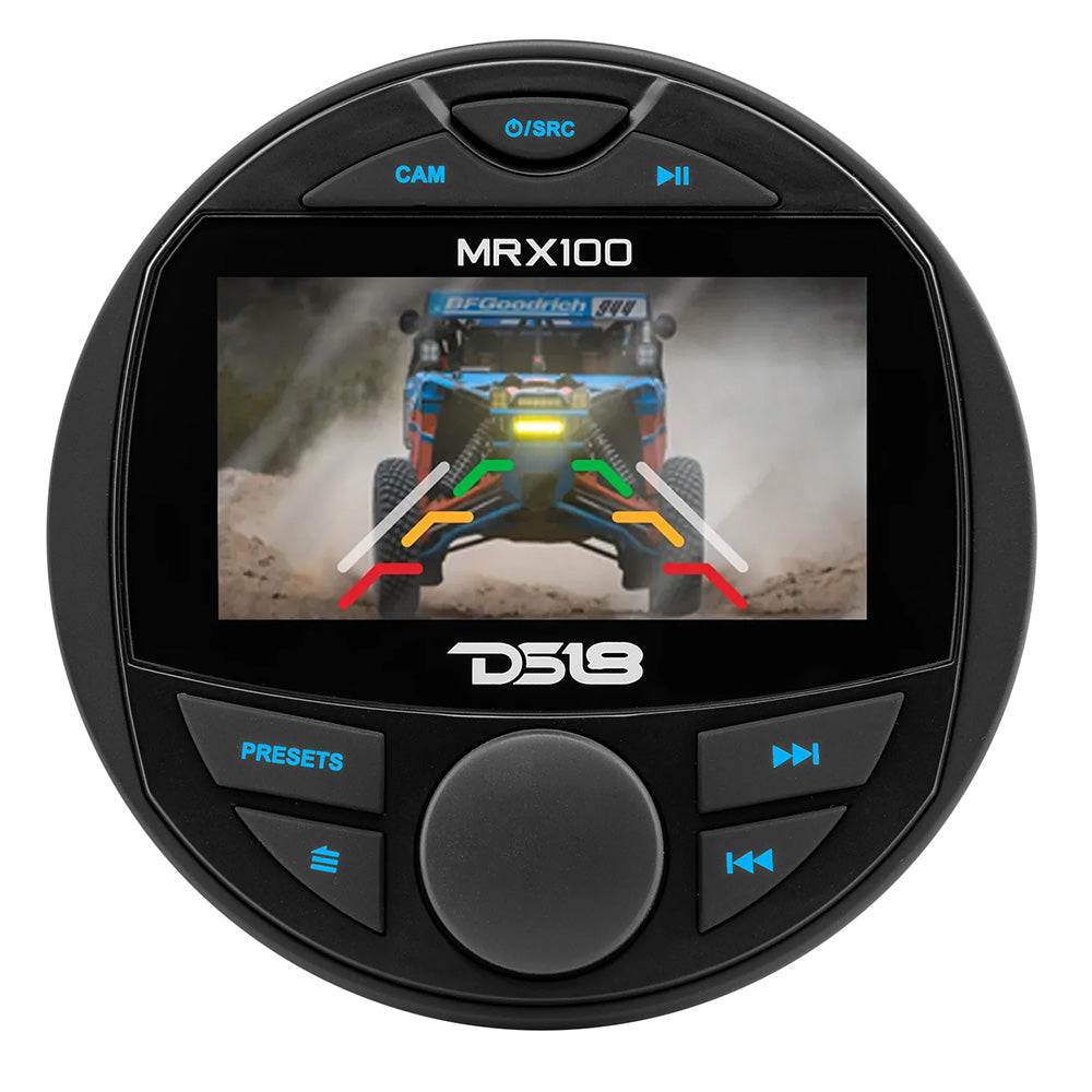 Unidad principal marina DS18 MRX100 de 2 zonas con pantalla LCD TFT - 4x50 vatios máx.