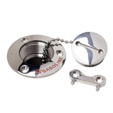 Boca de llenado de gasolina para cubierta Attwood - 1-1/2" de aleación de acero inoxidable