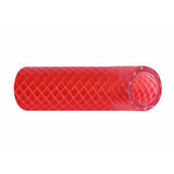 Manguera de línea de alimentación de agua caliente Trident Marine de 5/8" x 50' de PVC reforzado (FDA) en caja - Apta para agua potable - Rojo translúcido