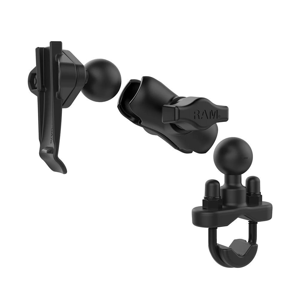 Soporte RAM® Spine Clip para Garmin con base de perno en U para manillar