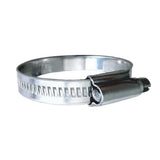 Abrazadera de manguera de tornillo sin fin no perforada de acero inoxidable 316 Trident Marine - Banda de 15/32" - Rango de sujeción (7/8" – 1-1/4") - Paquete de 10 - Tamaño SAE 12