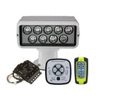 Faro LED ACR RCL-100 blanco con panel de control cableado URP-103, controlador maestro URC-104 y control remoto inalámbrico URH-103