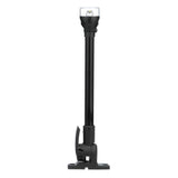 Attwood LightArmor All-Around Light - 12" Black Pole - Black Horizontal Composite Base w/Adapter