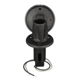 Attwood LightArmor Base Enchufable - 2 Pines - Negro - Redonda