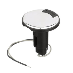 Base enchufable Attwood LightArmor - 2 pines - Acero inoxidable - Redonda