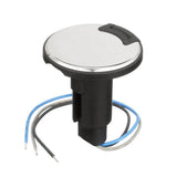 Attwood LightArmor Plug-In Base - 3 Pin - Stainless Steel - Round
