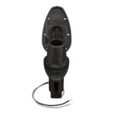 Base en forma de gota serie Attwood 910T, 2 pines, sobremoldeado, acero inoxidable 306, cubierta negra